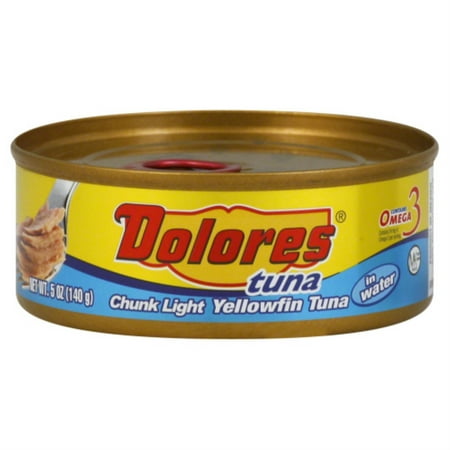 Atún Dolores Chuck Light Yellowfin En Agua 5 oz.