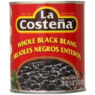 Frijoles negros enteros La Costeña 29oz