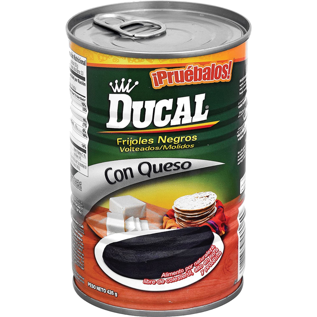 Frijoles Negros Refritos Ducales Con Queso. 15 onzas / Ducal Frijoles Negros Rrefritos Con Queso 15 Oz