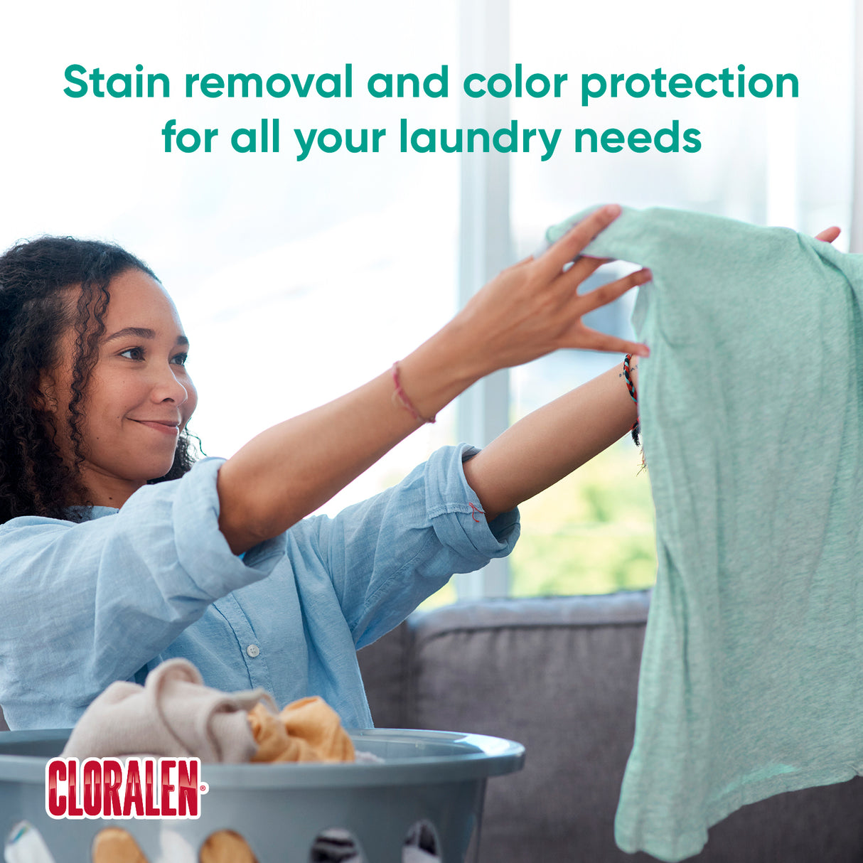 Cloralen Liquid Laundry Stain Remover Detergent Non Clorine Vinegar Power / Cloralen Detergente Quitamanchas Líquido sin cloro para lavanderia Poder Vinagre