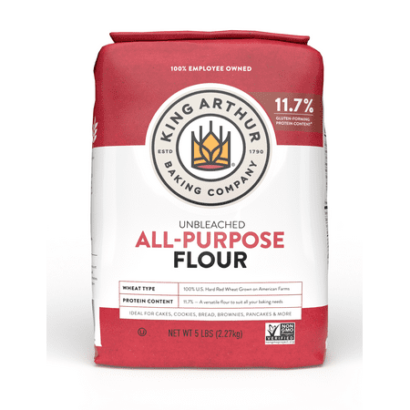 Harina sin blanquear multiusos King Arthur Flour, 5 libras
