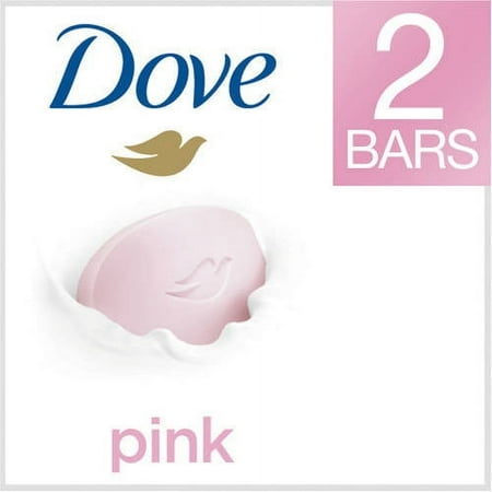 Dove Pink Gentle Deep Hidratante Beauty Bar Soap Pink 2 Bars / Dove Rosado Jabón en barra de belleza suave, hidratante y profundo - 2 Barras