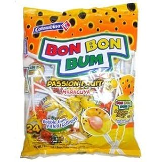 Colombina Bon Bon Bum Passion Fruit 24 ct.