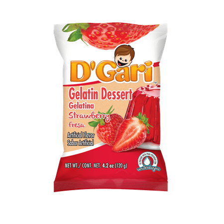 Postre de gelatina de fresa D Gari
