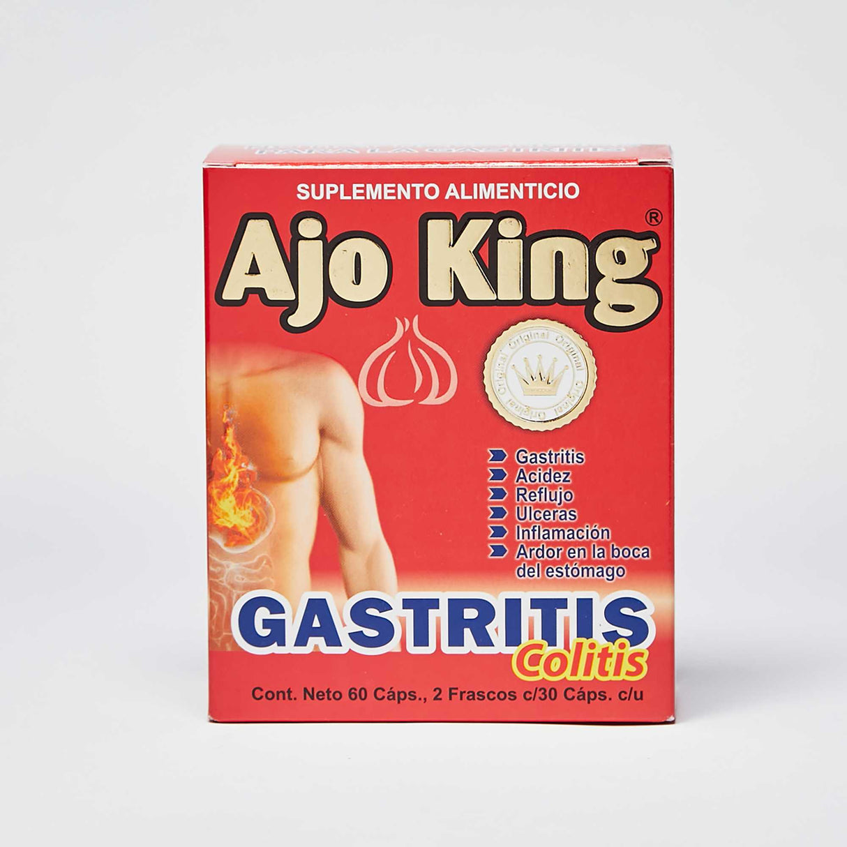 Ajo King Gastritis Colitis 60 caps./Ajo Rey Gastritis Colitis 60cáps.