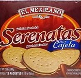 Galletas El Mexicano Serenatas Con Cajeta 12 pk. / 14,81 onzas. / 420 gr.
