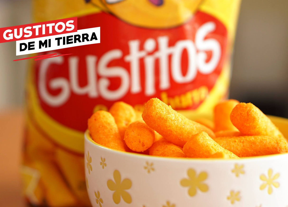 Bocadeli Gusitos SuperChurro, Bocanadas de Maíz con Sabor a Queso, 2.5 oz (1 paquete)