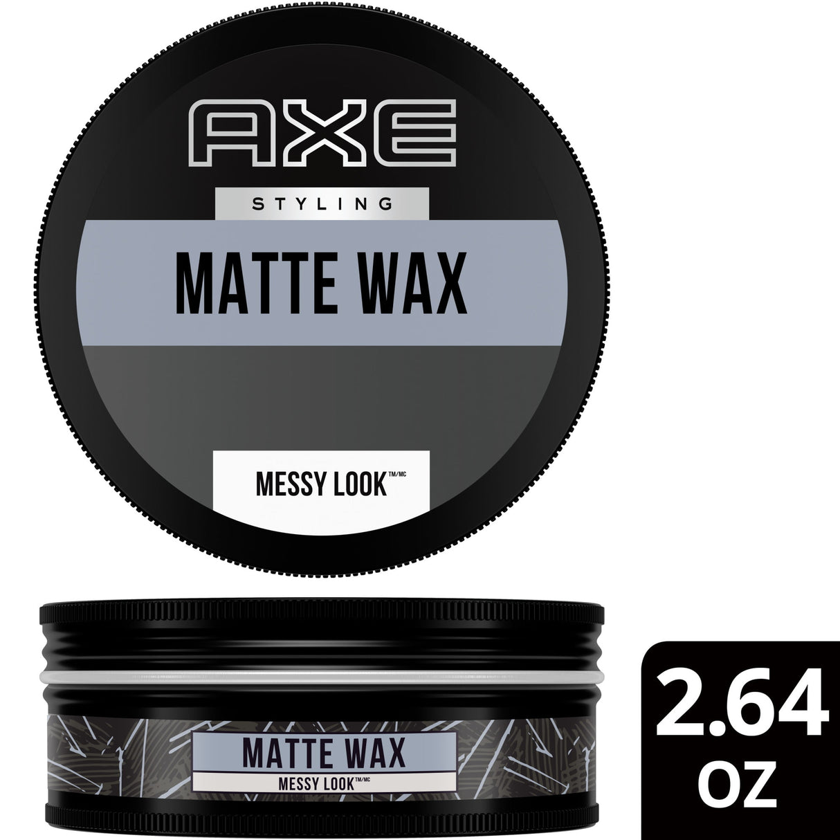 Axe Styling Messy Wax Pomade 2.64 oz./Pomada de cera desordenada Axe Styling