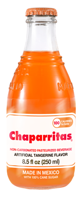 Chaparritas Tangerine / Mandarina 8.5 fl. oz. / 250 ml.