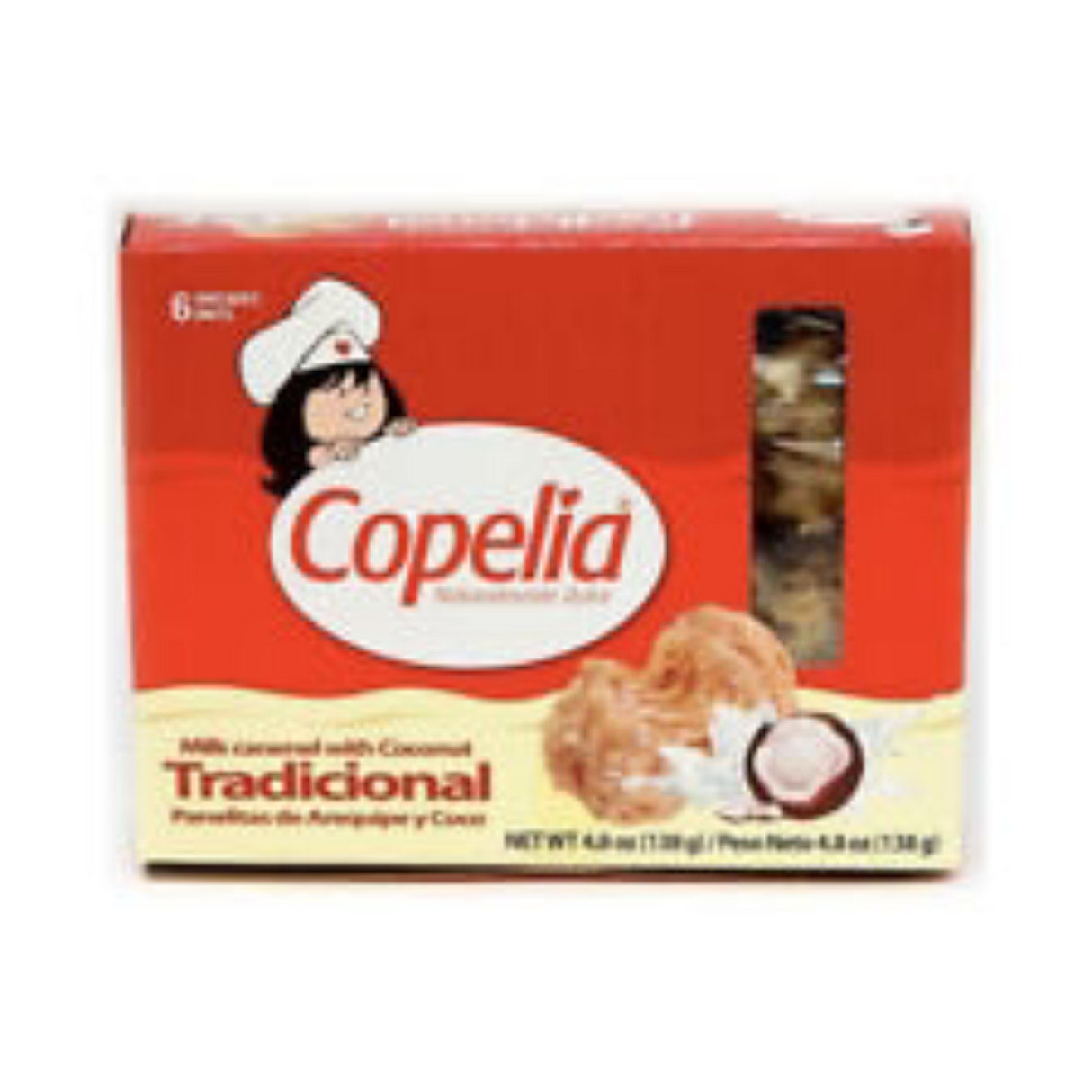 Panelitas Dulces Copelia con Leche y Coco 4.86 oz.