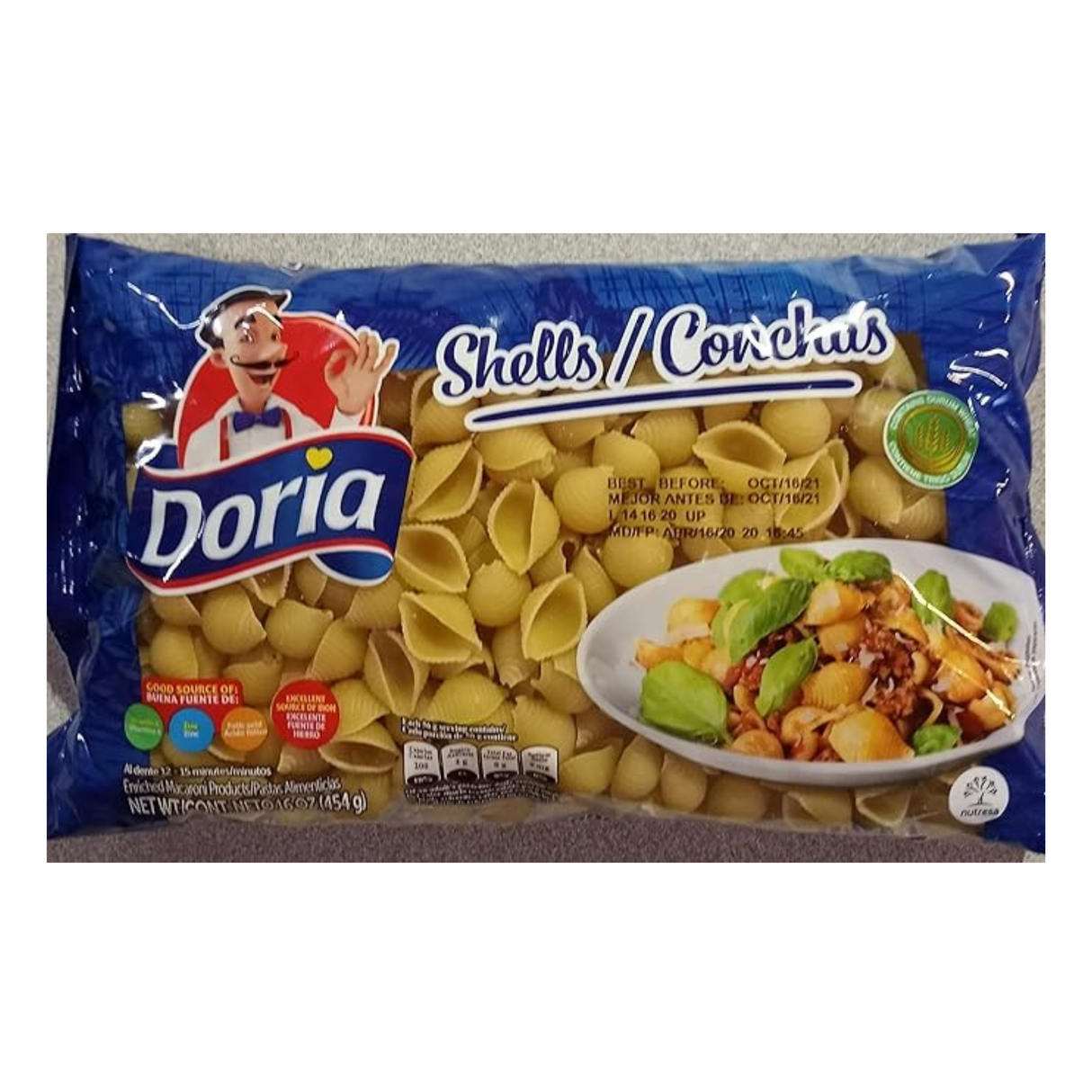 Doria Pasta Shells 16 oz.