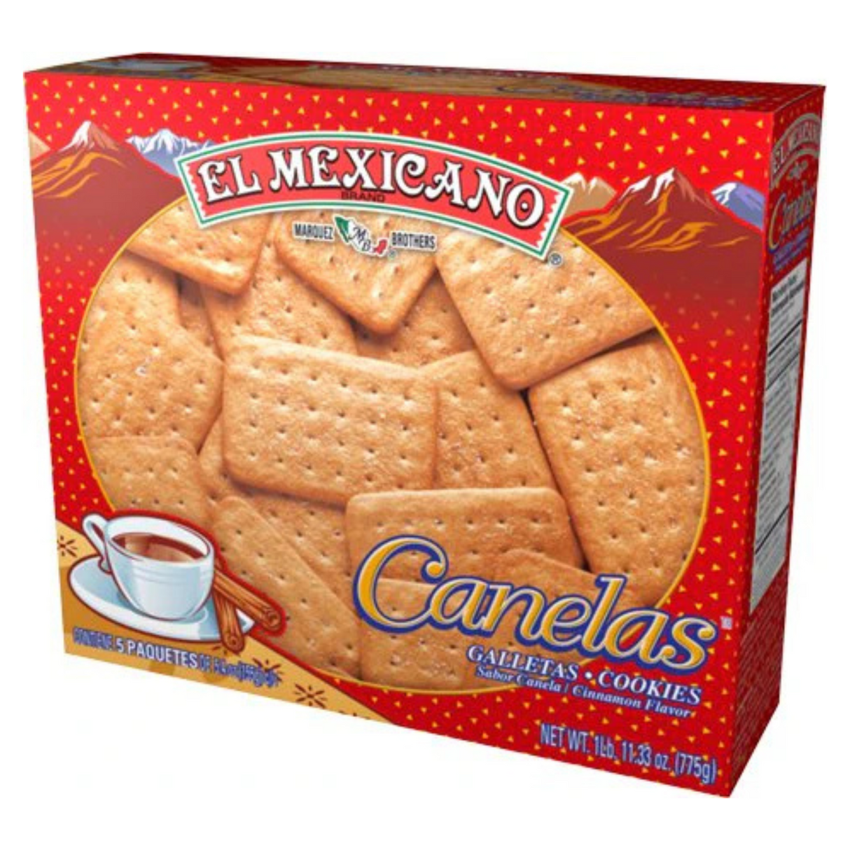 El Mexicano Cinnamon Cookies 1 lb. 1.99 oz