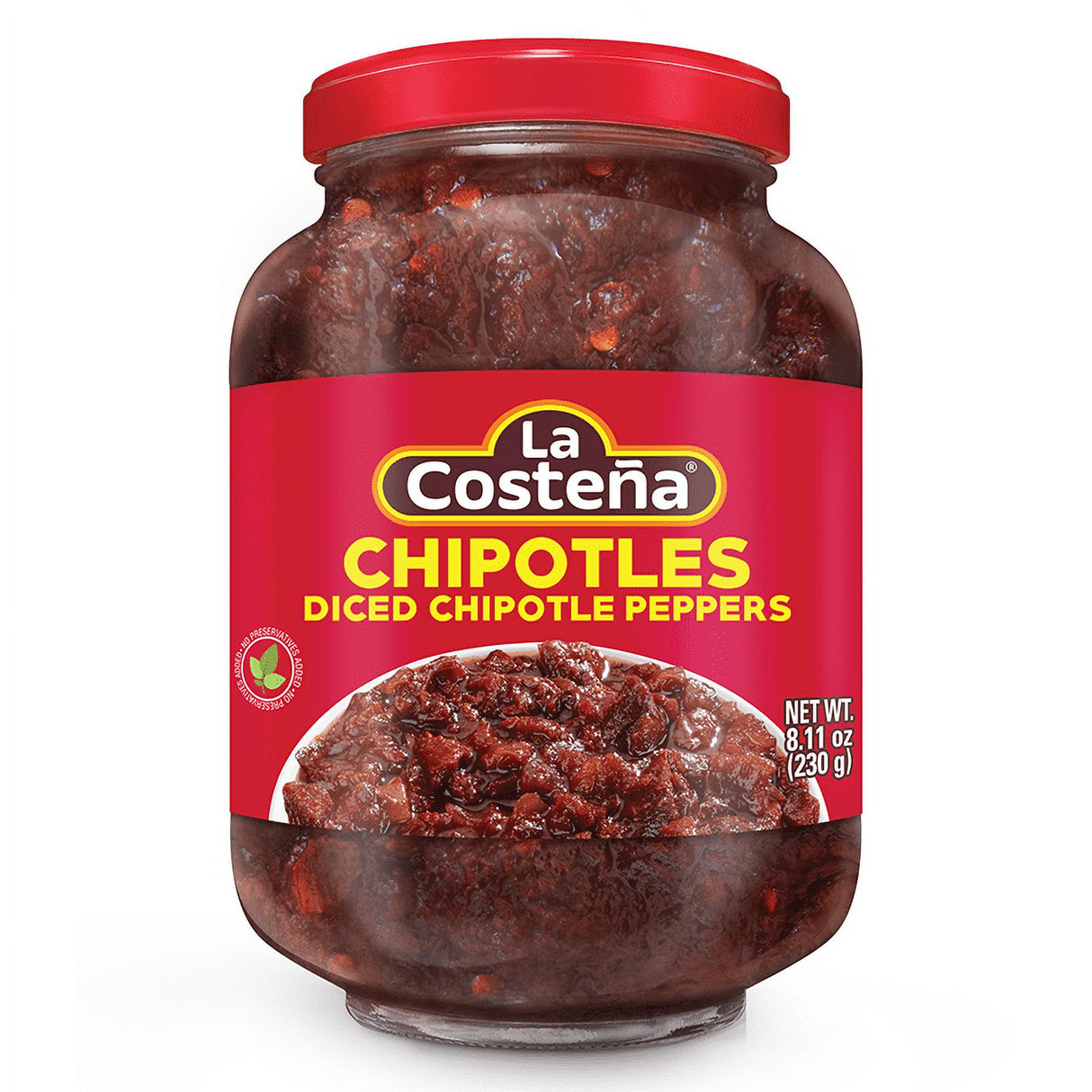 La Costeña Chiles Chipotles Cortados en Cubitos 7 Chiles Chipotles en Cubitos La Costeña 8.11oz