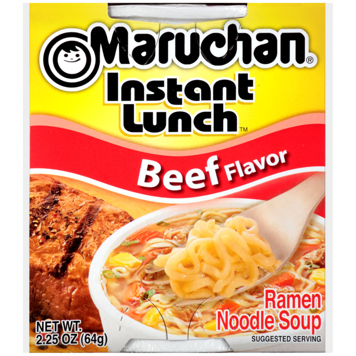 Almuerzo instantáneo Maruchan Carne de res 2.25 oz. /Almuerzo instantáneo Maruchan Carne de res