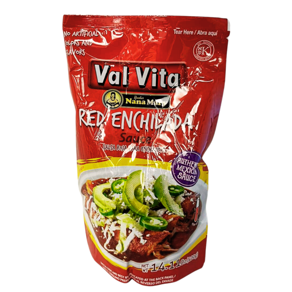 Val Vita Red Enchilada Sauce 14.11oz /salsa Roja Para Enchiladas