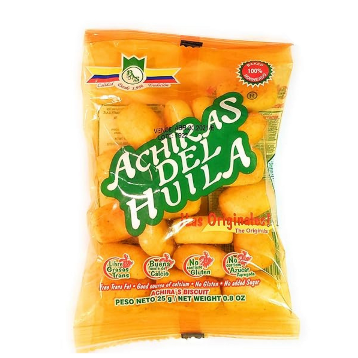 Achiras de Huila 0.88 oz. / 25 gramos.