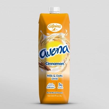 Alpina Avena Cinnamon Smoothie 33.8 fl. oz. / 1 lt./Batido de canela y avena Alpina