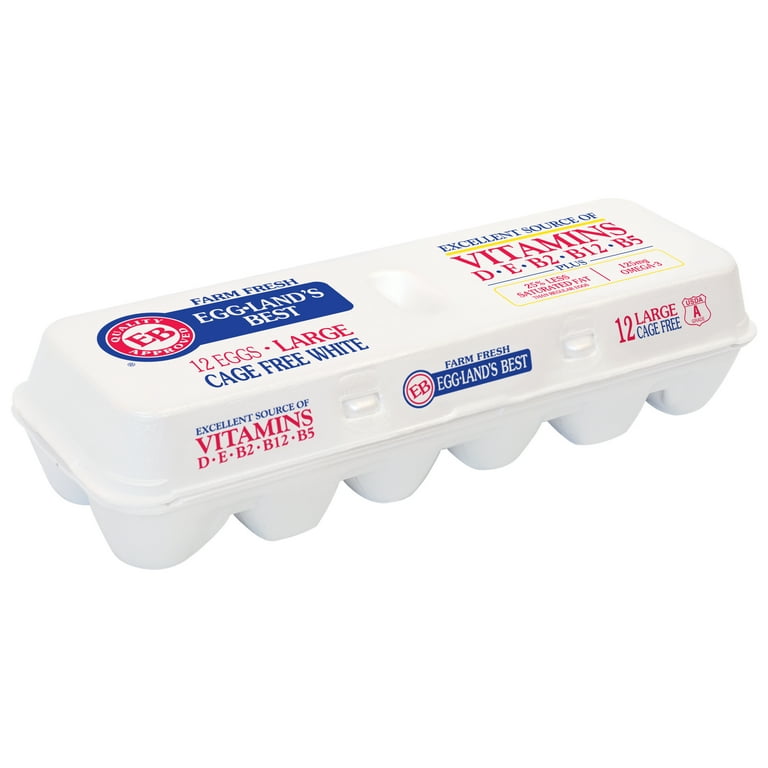 Huevos grandes sin jaula Egglands Best, 12 unidades