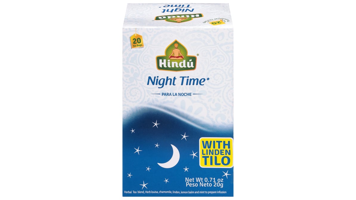 Bolsitas de té de hierbas para la noche Hindu Linden Tilo (20 unidades)