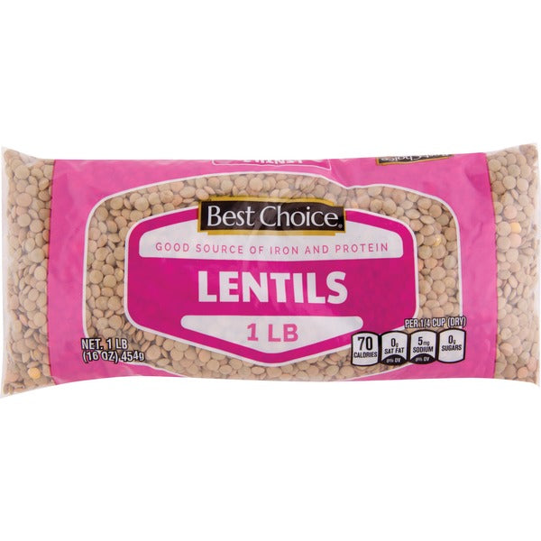 Best Choice Lentils 16 oz./ Best Choice Lentejas 16 oz.