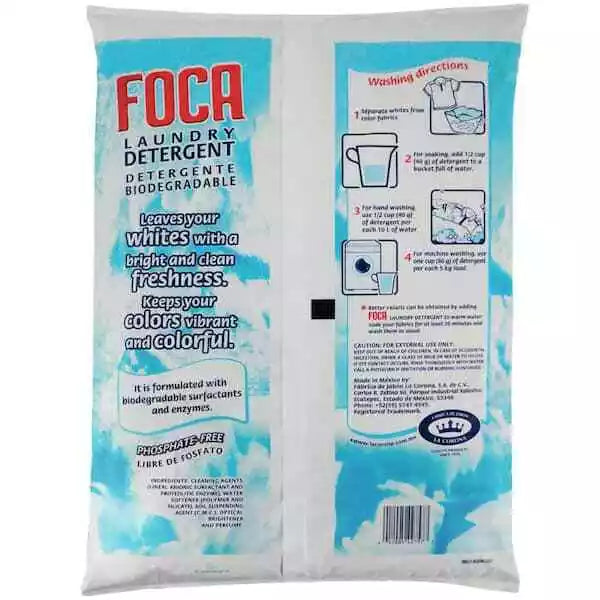 Foca Laundry Detergent Powder /Detergente en polvo para lavandería a Foca