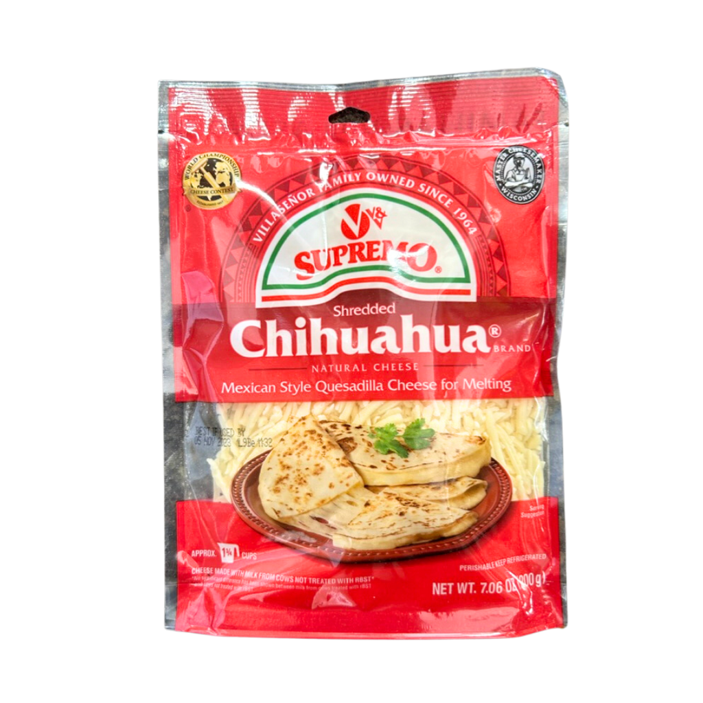 Supremo Shredded Queso Chihuahua 7.06 oz. / 200 gr./Supremo Queso Rallado Chihuahua