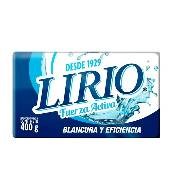 Lirio Active Strength Laundry Soap / Jabón de lavandería Lirio fuerza activa en barra