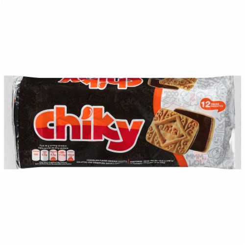 Galletas Pozuelo Chiky bañadas en chocolate, paquete de 12/1,4 oz