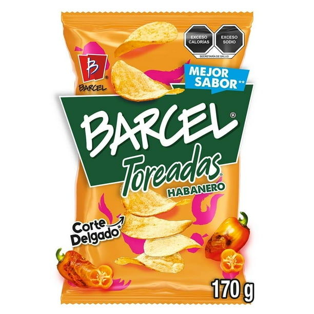 Barcel Toreadas Sabor Habanero 170 g./Barcel Toreadas Sabor Habanero