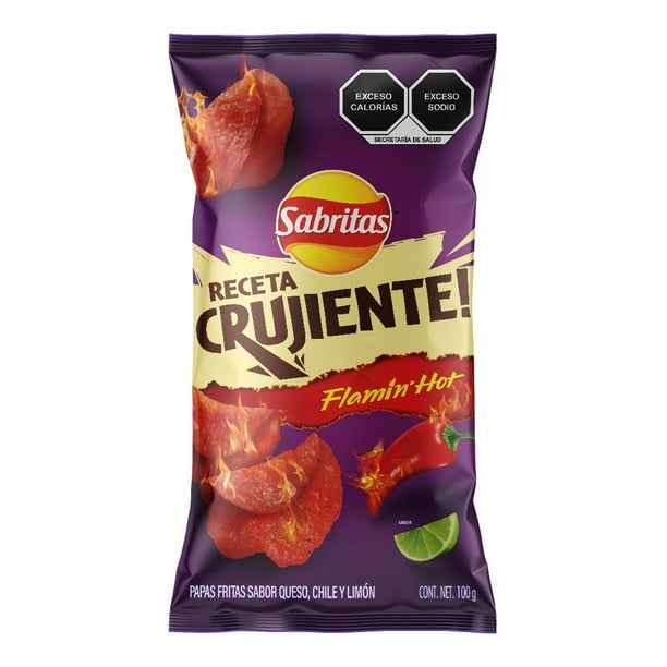 Sabritas Crujientes Flaming Hot 100 gr./Flaming Hot Crispy Sabritas