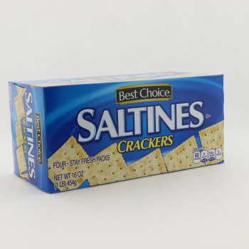 Galletas saladas Best Choice de 16 oz.