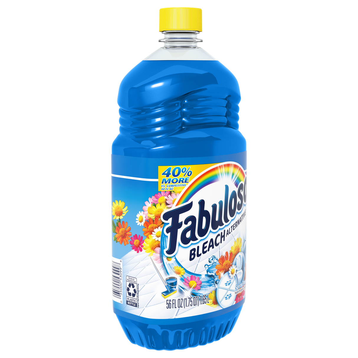 Fabuloso Liquid All Purpose Cleaner with Bleach Alternative, Spring Fresh / Fabuloso Limpiador líquido multiusos con alternativa al blanqueador, Spring Fresh 