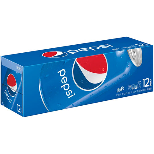 Pepsi Can 12 pk. 12 fl.12 oz. / 144 fl. oz.
