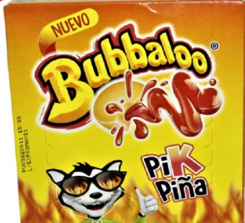 Bubbaloo Chicle Pik Piña 47 ct. / Bubbaloo Chicle Pik Piña 47 ud.