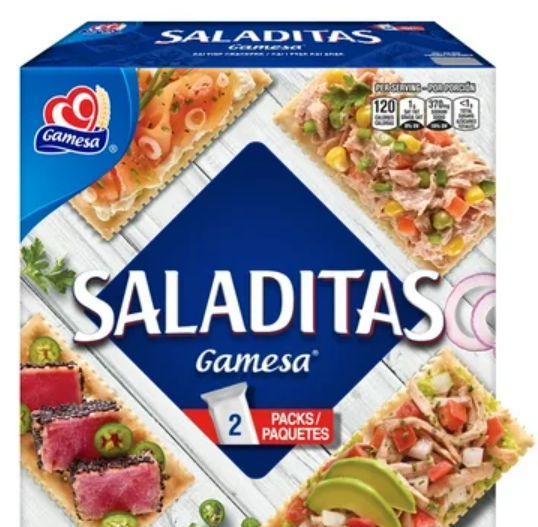 Gamesa Saladitas paquete de 2 / 7.3 oz. /