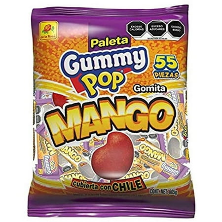 De la Rosa Mango Gummies Chilli covered 605 Grs. / De la Rosa Gomitas de Mango cubiertas con Chile 605 Grs.