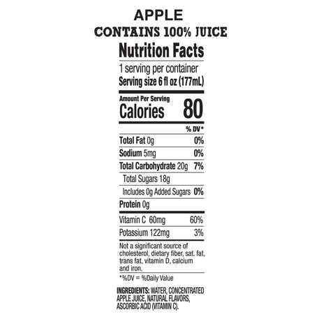 Good  Grow Apple Juice 6 oz./Bueno crece jugo de manzana 6 oz.