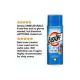 Easy-Off Fume Free Oven Cleaner Spray, Lemon , Removes Grease / Limpiador en aerosol para hornos sin humo Easy-Off, limón, elimina la grasa 