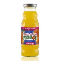 Bebida de jugo de mango Hit, botella de vidrio de 8 fl. oz. / 237 ml.