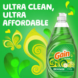 Gain Ultra Dishwashing Liquid Dish Soap, Original Scent / Jabón líquido para platos Gain Ultra, aroma original 