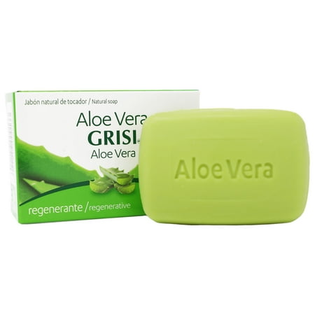 Grisi Jabón natural regenerante de aloe / Grisi Jabón natural regenerante de sávila 3.5 Oz.