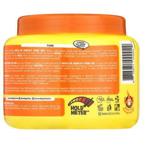 Gel para el cabello estilo Punk Moco De Gorilla, 9.52 oz