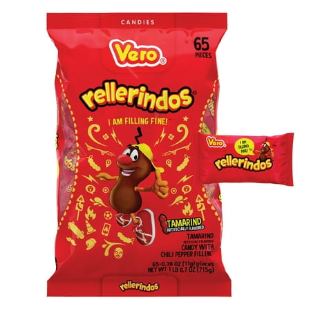 Vero Rellerindos Tamarind Hard Candies - 24.7oz.-65 Pc. / Vero Rellerindos, caramelos duros de Tamarindo 24.7 Oz.. 65 Ud.