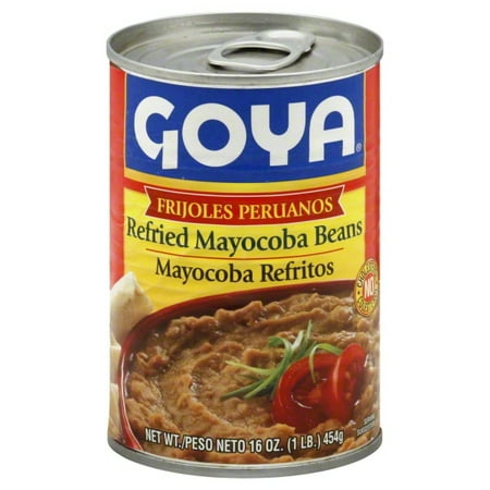 Frijoles Mayocoba Refritos Goya / Goya Frijoles Peruanos Mayocoba Refritos 16 Oz.