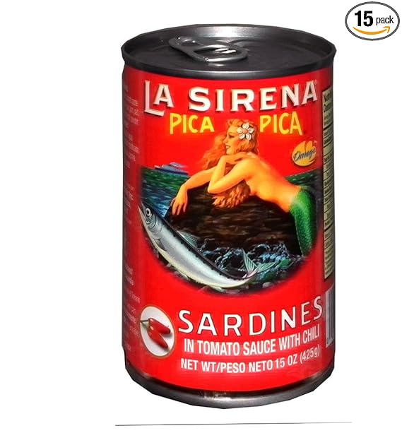 La Sirena Sardinas Pica Pica Salsa de Tomate Picante 15 oz.