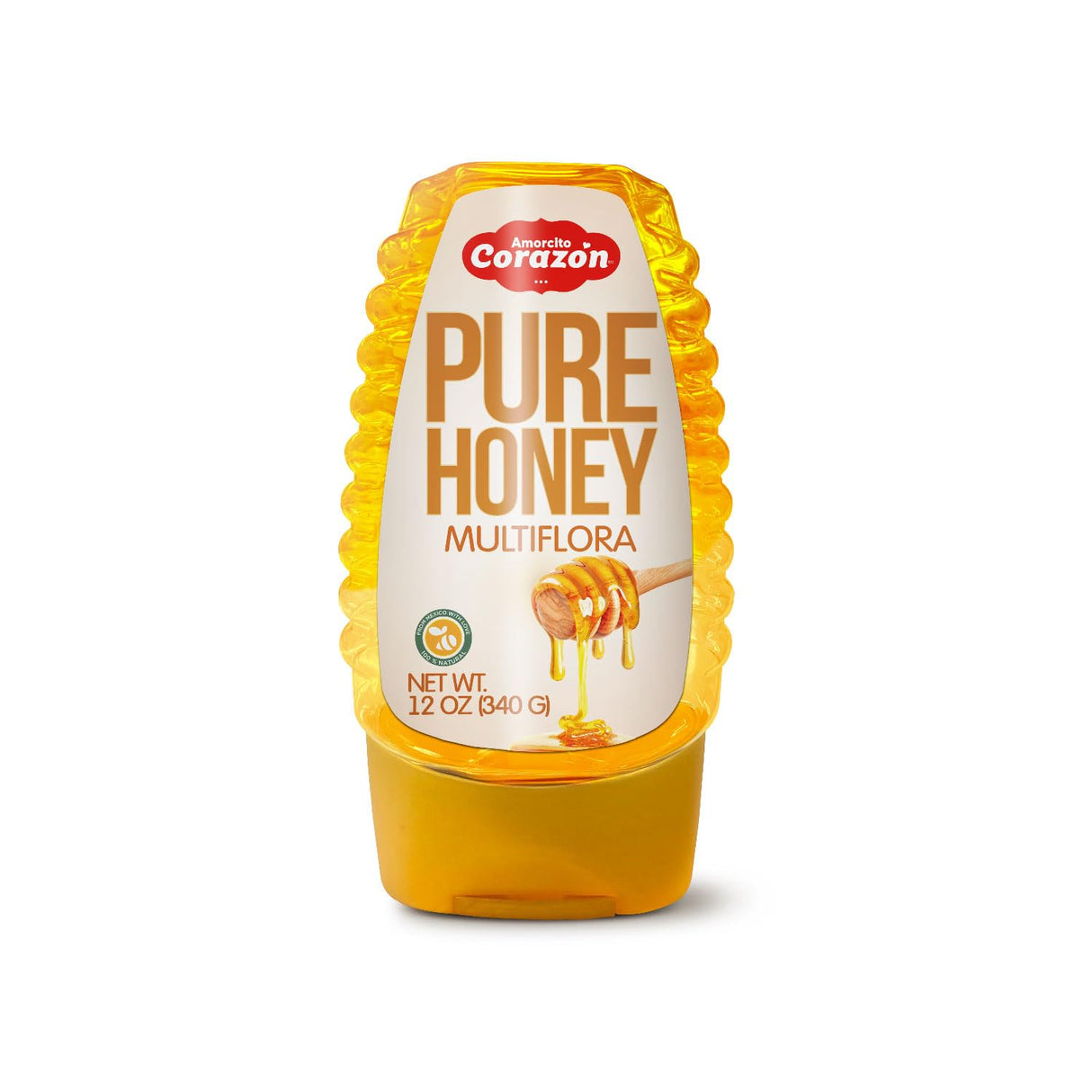 Amorcito Corazon Squeezable Pure Raw Honey 340 G