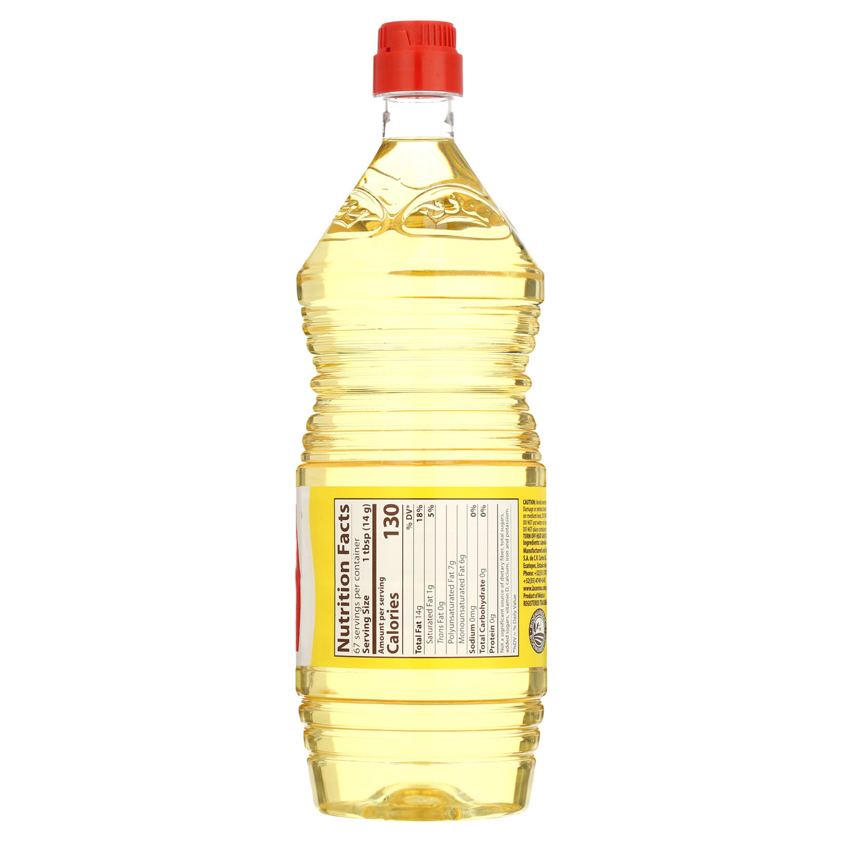 Aceite vegetal 1-2-3, botella de 33,8 fl oz