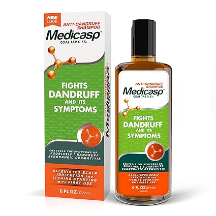 MEDICASP Anti-dandruff shampoo with coal tar, / Shampoo anticaspa con alquitrán de hulla,