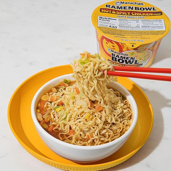Maruchan Ramen Bowl Hot & Spicy Chicken 3.32 oz. / 94.3 gr.