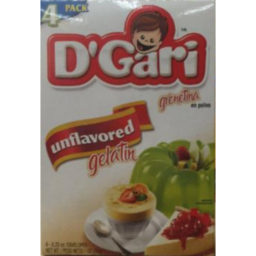 Gari Grenetin Unflavored 4 Sobres De 0.25 oz / 7 gr.